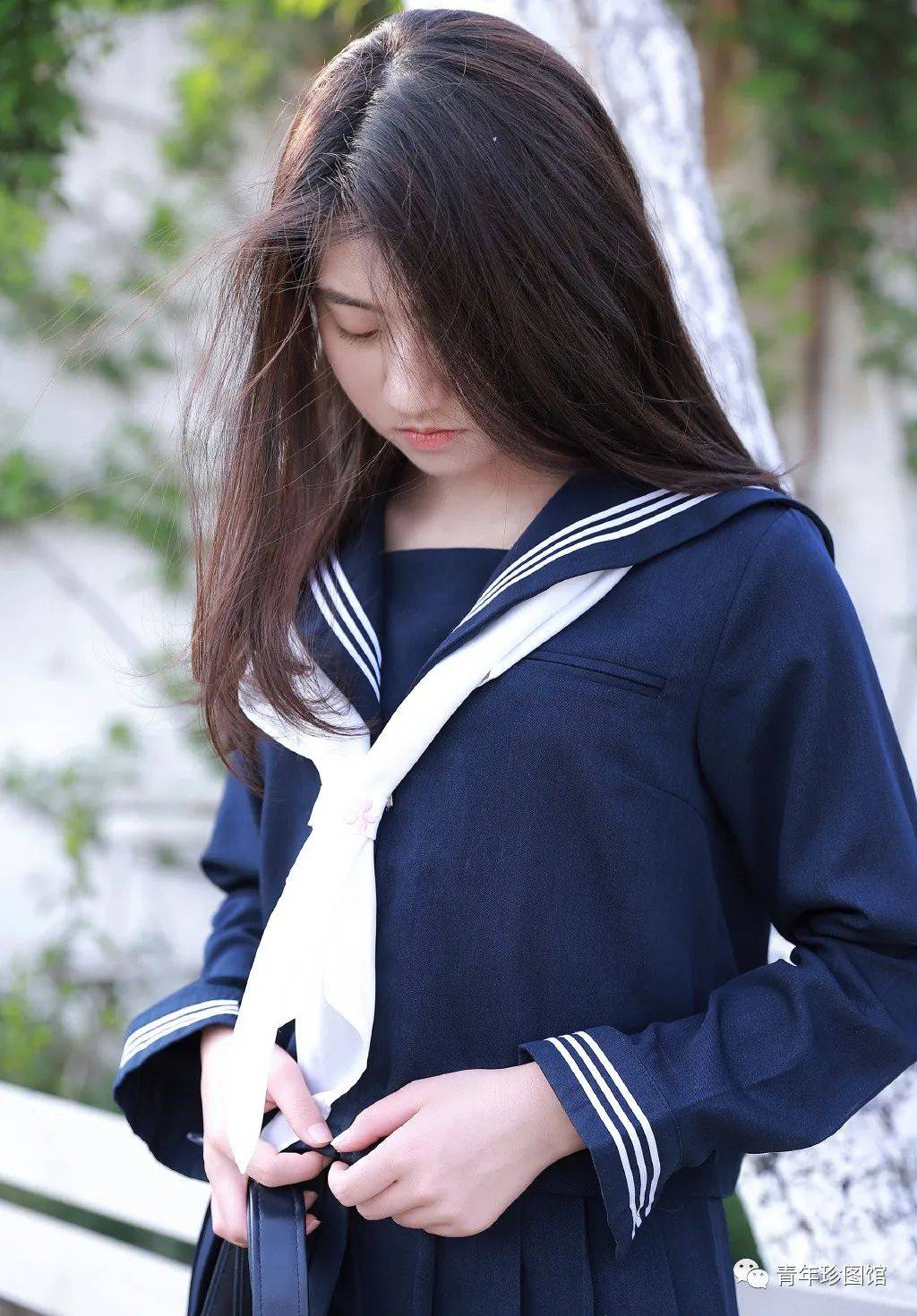 JK制服写真：甜美日本女高中生插图1